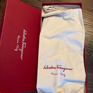 Salvatore Ferragamo Patented Black Flats